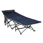Kokoontaitettava retkisänky Outsunny 188x64.5x53cm., tummansininen/harmaa