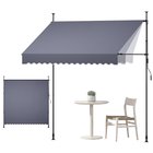 Ulosvedettävä markiisi VEVOR, käsikäyttöinen, 250 × 110–150 × 210–310 cm