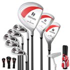 Golfmailasarja laukkujen kanssa, eri väreissä