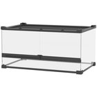 Matelijaterraario, 34 l, Musta, 50 × 25 × 30 cm