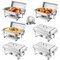 Buffet-aterinsetti, 6 kattilaa, 8 l, hopea – kuva 1