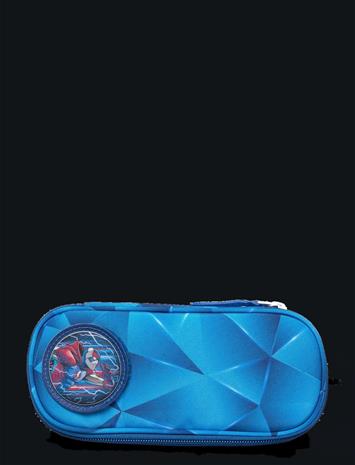 Beckmann Norway Oval Pencil Case, Blue Lightning - Blue - ONE SIZE