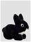 Teddy Hermann Lying Rabbit Black 17 Cm - Black - ONE SIZE – kuva 2