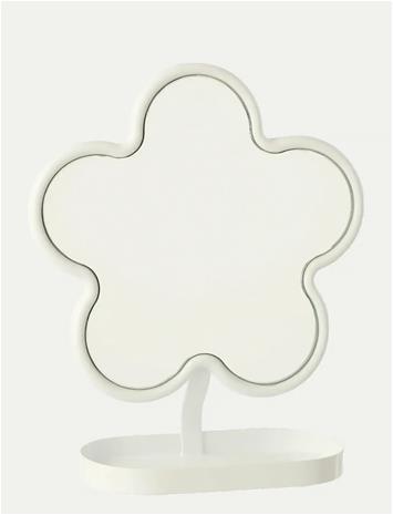 J-Line Table Mirror Flower Iron White - White - ONE SIZE – kuva 2/3