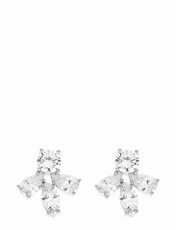 By Jolima Crown Mini Earring - Silver - ONE SIZE 2 cm – kuva 4/5