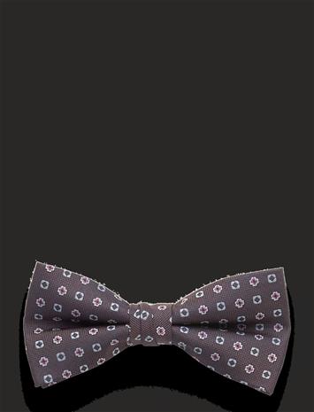 Lindbergh Black Mini Pattern Bow Tie - Brown - ONE SIZE