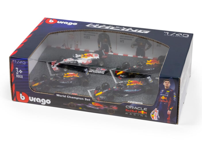 F1 Red Bull Racing 4-packl 1:43 F1 Max Verstappen Champion set