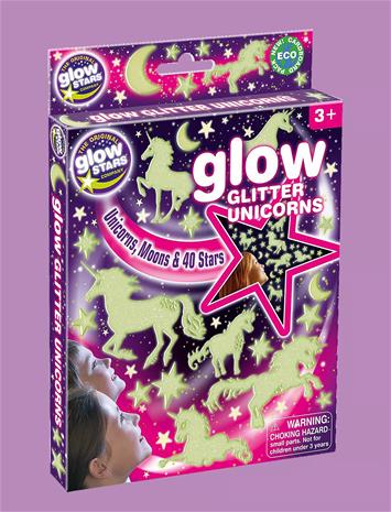 Brainstorm Glow Glitter Unicorns