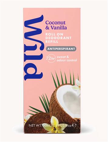Wild Deo Roll On Refill Coconut Vanilla 50 ml