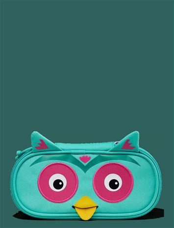 Affenzahn Pencilcase Owl - Multi/patterned - 0.8 L