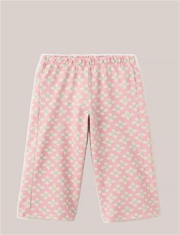 Mango Printed Cotton Trousers - Pink - 5-6