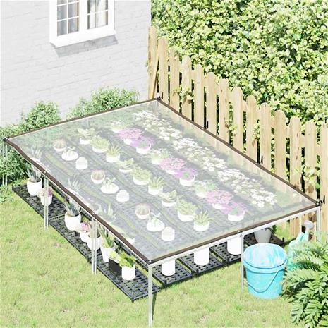 vidaXL kirkas suojapeite silmukoilla 2x3 m polyeteeni