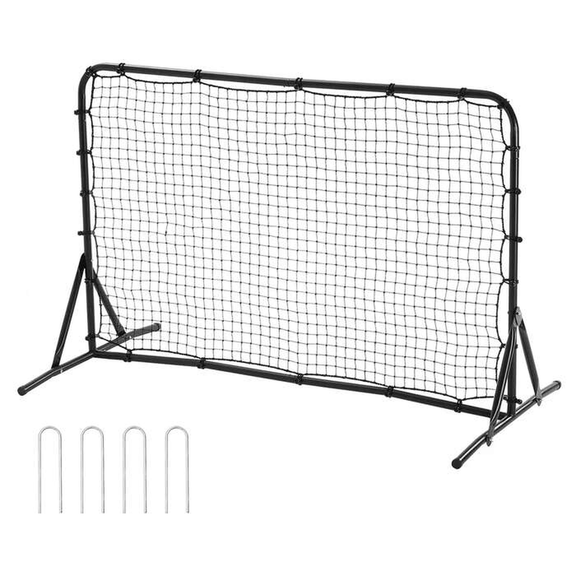 Jalkapallon palautuslaite, 1,8x1,2 m rautaseinä, kaksipuolinen verkko