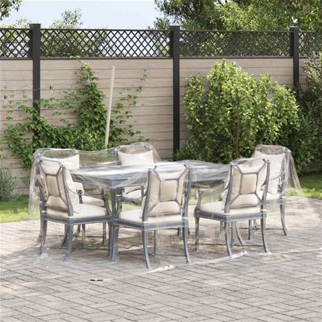 vidaXL Kirkas pressu silmukoilla 3x4 m PVC – kuva 3/3
