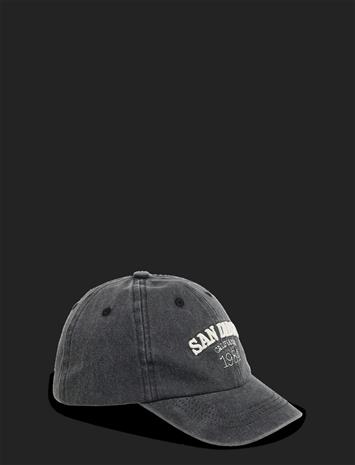 Mango Cap With Embroidered Text - Black - 10-14