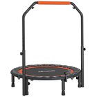 Fitness-tramppalauta kahvalla Homcom 102x102x123cm, musta väri
