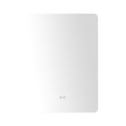 LED-seinäpeili 70x50x3,5 cm, hopean väri