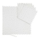 Leikkimatto "Delione" 1x51x51cm., harmaa/valkoinen