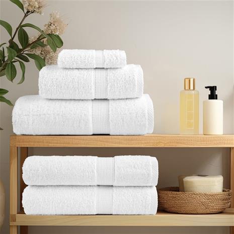 vidaXL Saippuapyyhkeet SOLUND 50 kpl valkoinen 30x30 cm 600 gsm