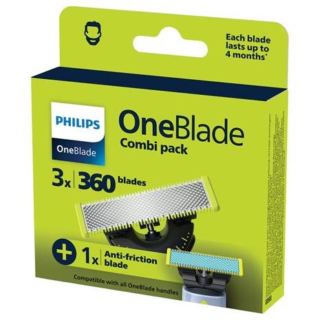 Philips OneBlade QP945, elektronisen partahöylän vaihtoterät 4 kpl – kuva 4/5