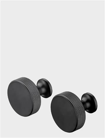 Blomus Set 2 Wall Hooks - Ø 3 Cm - Rof - Black - Black - ONE SIZE