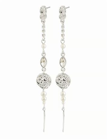 Pilgrim Fire Earrings Silver-Plated - Silver - ONE SIZE