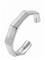 By Jolima Edgy C Shape Bangle - Silver - ONE SIZE 6 cm – kuva 3