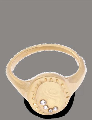 Pilgrim Here Ring Gold-Plated - Gold - ONE SIZE