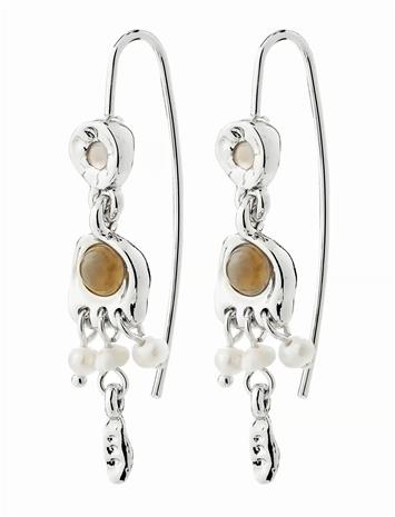 Pilgrim Here Earrings Silver-Plated - Silver - ONE SIZE – kuva 2/3