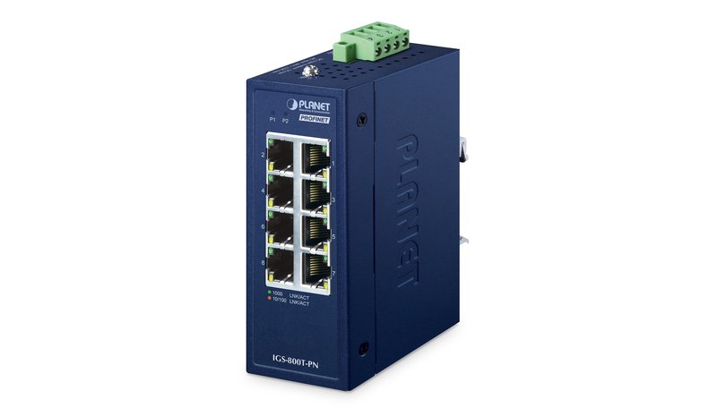 PLANET IP30 Compact size Industrial IGS-800T-PN – kuva 1/1
