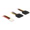 DeLOCK 0.3m, Floppy 4p/2x SATA 15p 84859 – kuva 1