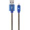 Cablexpert CC-USB2J-AMLM-1M-BL Lightning-kaapeli Sininen – kuva 1