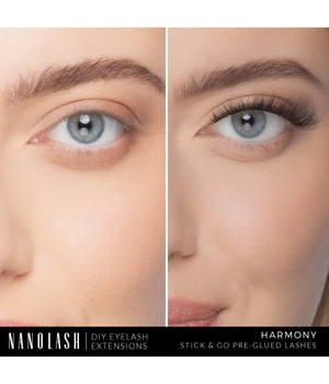 Nanolash DIY eyelash extensions Stick & Go pre-glued lashes Harmo