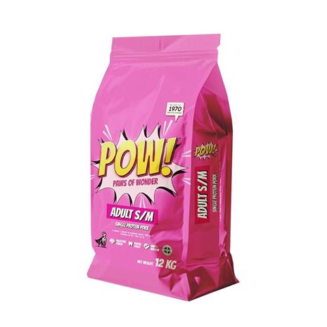 POW! DOG ADULT SMALL/MEDIUM PORK 12 KG