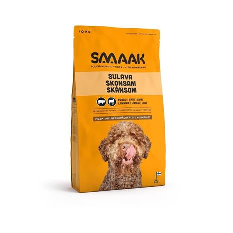 SMAAK viljaton possu-lammas aikuiselle koiralle 2x10 kg