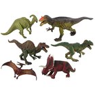 Suuri kokoelma dinosaurushahmoja - esihistoriallisia eläimiä
