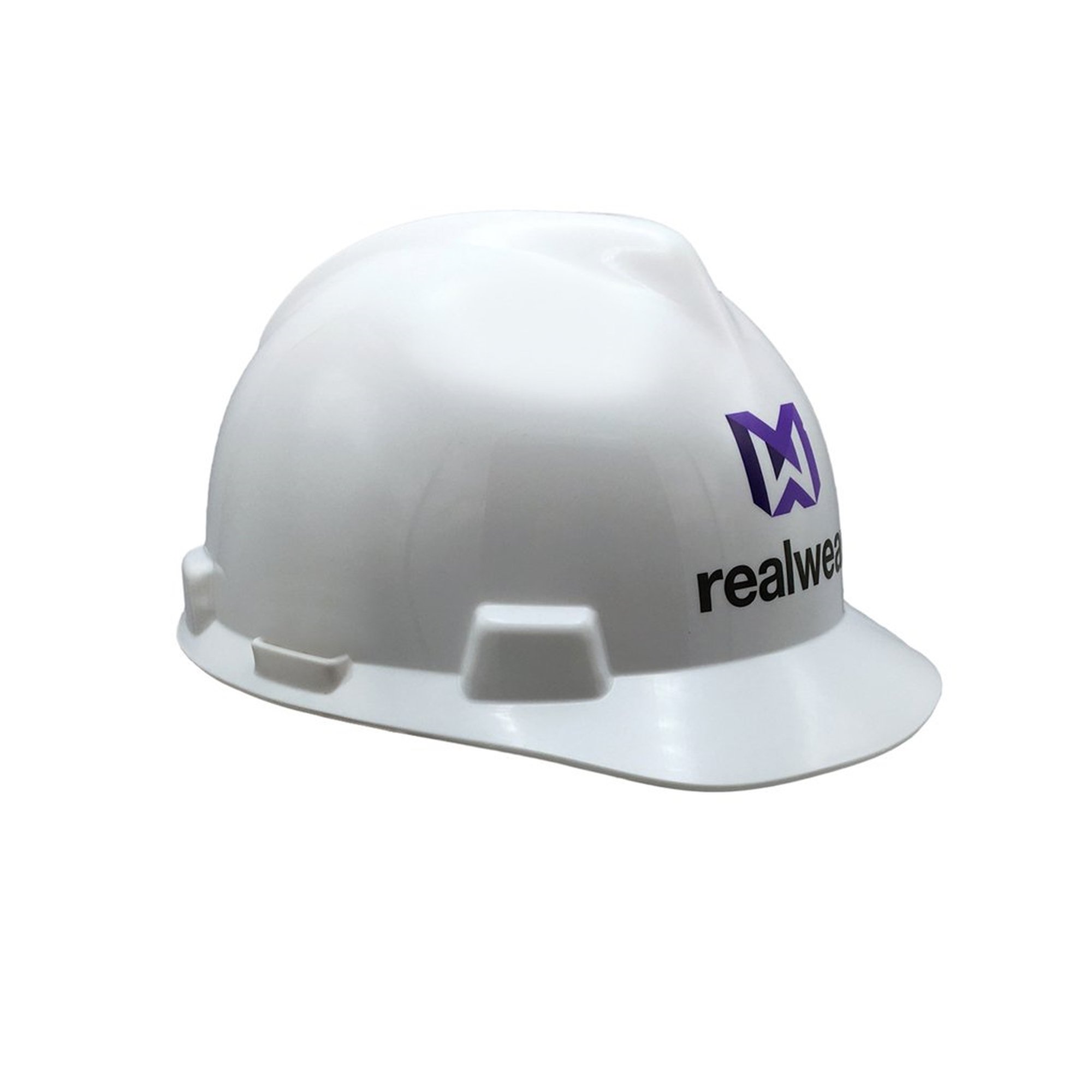 REALWEAR MSA MSA V-Gard Front Brim Hard Hat with RealWear Logo