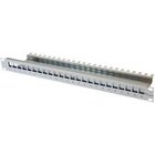 Telegärtner 19" Frontplate 1 HU with cable strain relief H02025A0167
