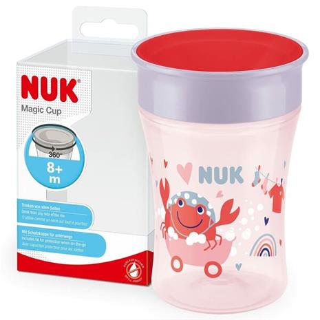 NUK Evolution Magic Muki 230 ml, Punainen