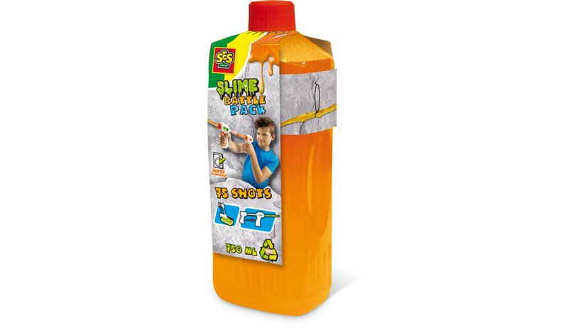 SES Creative Slime battle refill - Neon orange 750ml 02274 – kuva 1/1