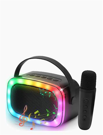 Party Fun Lights - Mini Karaoke Speaker with Wireless Microphone - (605607)