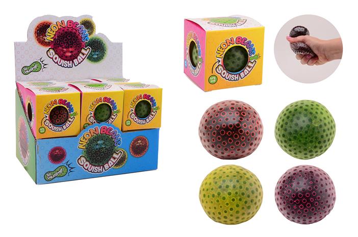 Johntoy Neon Beads Squeeze Ball