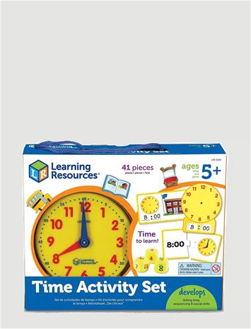 Opi kellonajat - Aktiviteettisetti kellolla Learning Resources