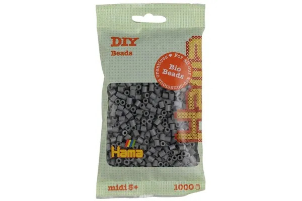 Hama Bio Iron-on Beads - Gray (017) 1000 pcs.