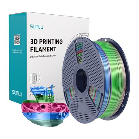 Sunlu PLA+ silkkifilamentti (Rainbow) 06