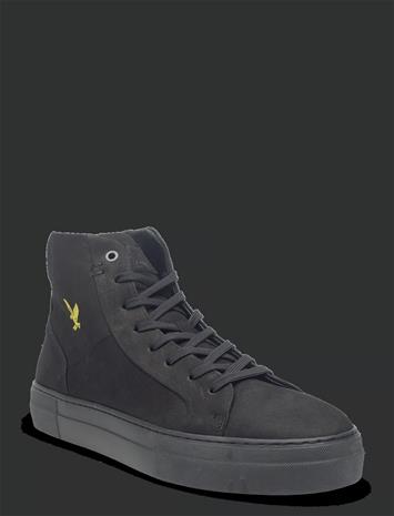 Lyle & Scott Coe Mid Leather - Black - 38