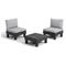Puutarhakalusteet Elements Balcony Set harmaa/vaaleanharmaa – kuva 2