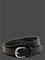 Mango Faux-Leather Belt - Black - M – kuva 2