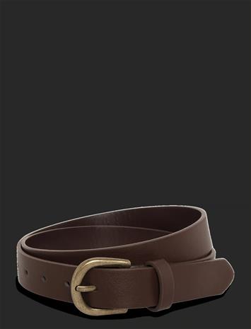Mango Faux-Leather Belt - Brown - M – kuva 2/3