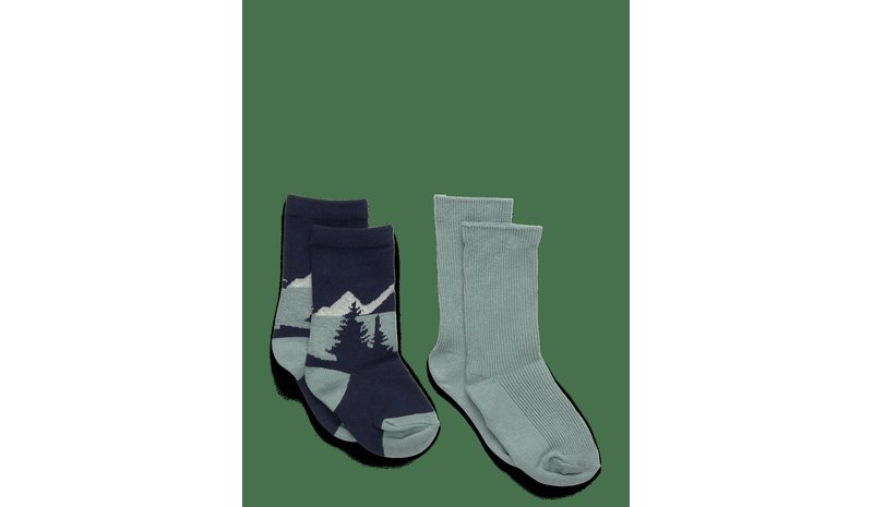 MANGO 2 Pack Patterned Socks - TURQUOISE - AQUA - 3-4 – kuva 1/2